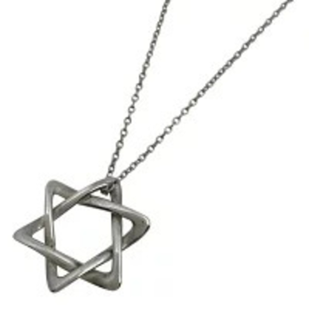 Tiffany Co Star of David Necklace Sterling Silver